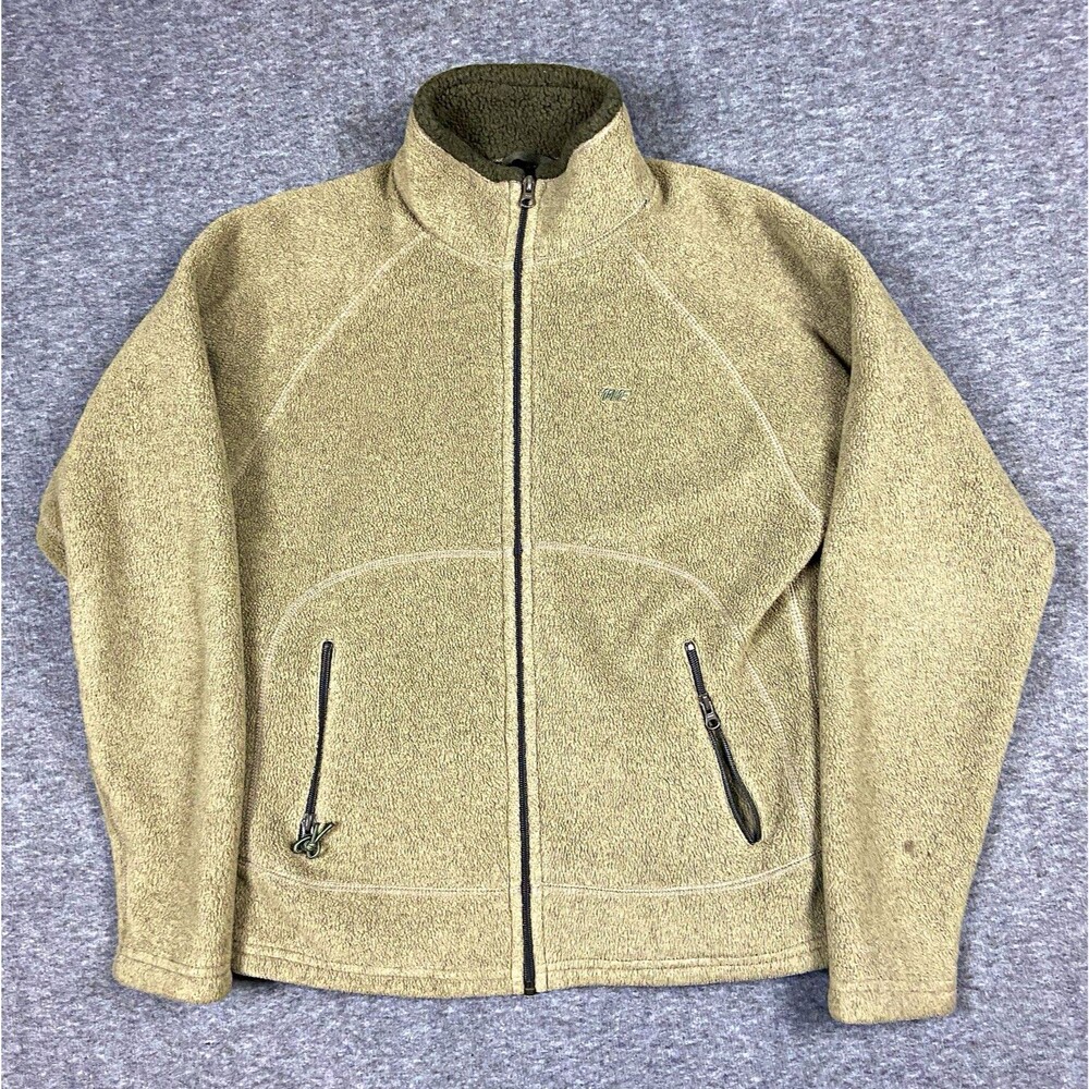 American Eagle Outfitters AE77 Mens XS Green Performance Full Zip Fleece Jacket